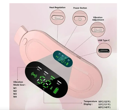 CINTURON CON CALOR Y MASAJE PARA COLICOS