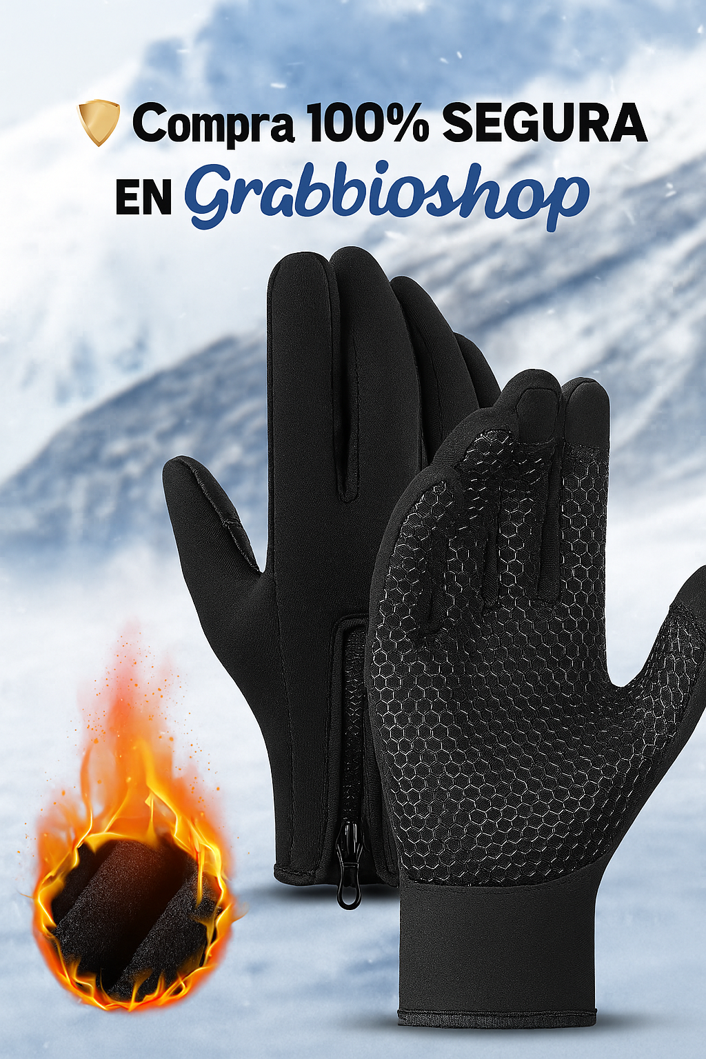 Guantes impermeables invierno